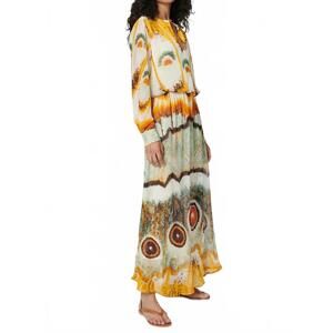 NEW CHUFY layla maxi dress in petal skin yellow